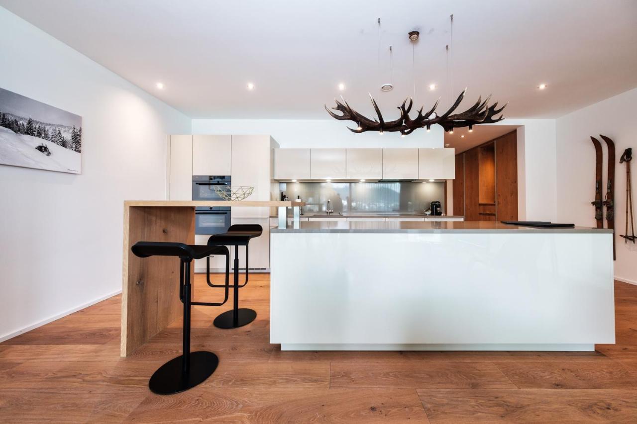 Luxury Panorama Apartment With Alpengold Spa Access Davos Exteriör bild