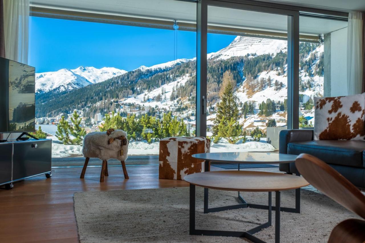 Luxury Panorama Apartment With Alpengold Spa Access Davos Exteriör bild
